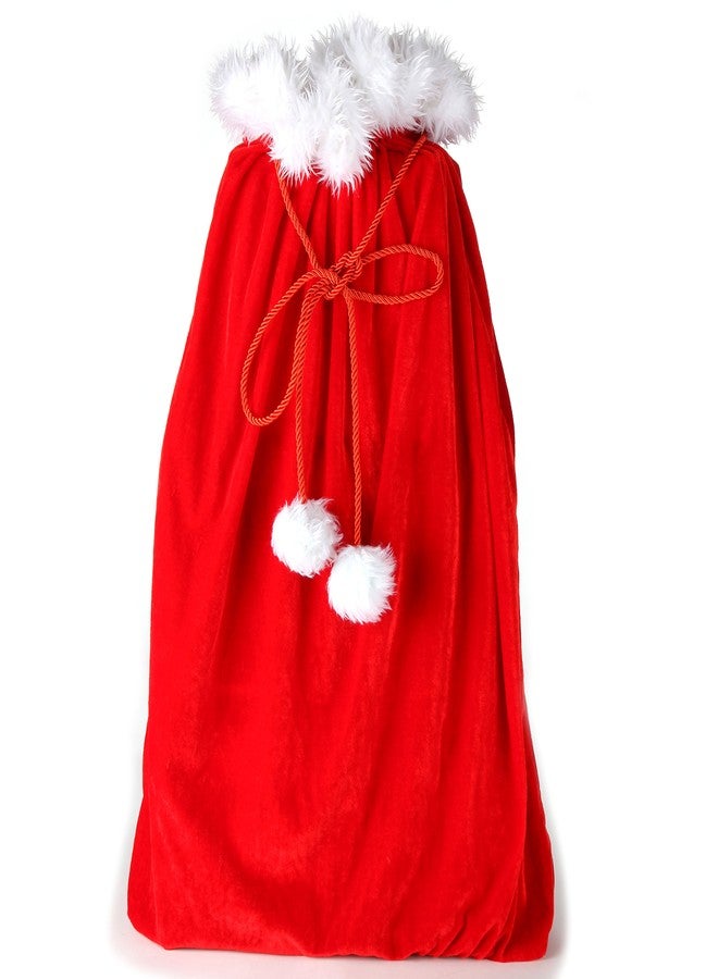 ARAD Velvet Santa's Gift Sack with Cord Drawstring - Image 1